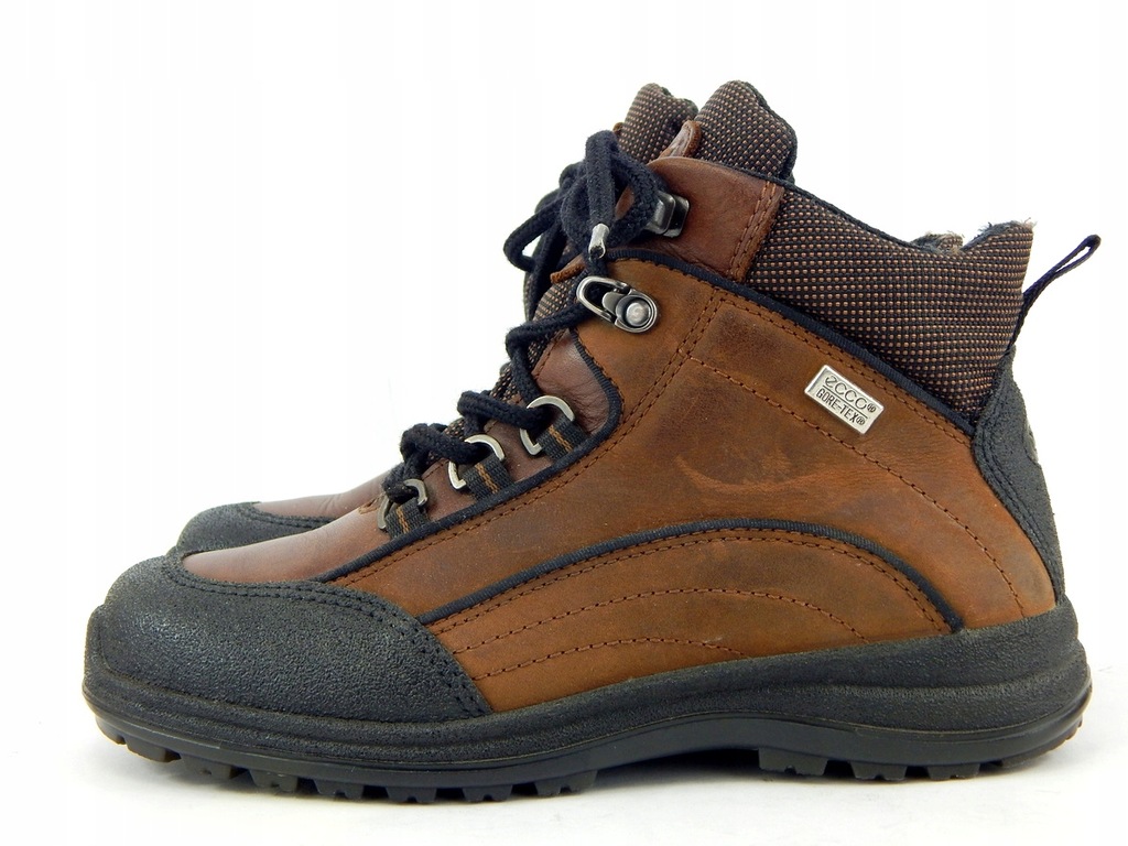 Buty ze skóry ECCO GORE-TEX r 38\24,5 cm IDEALNY