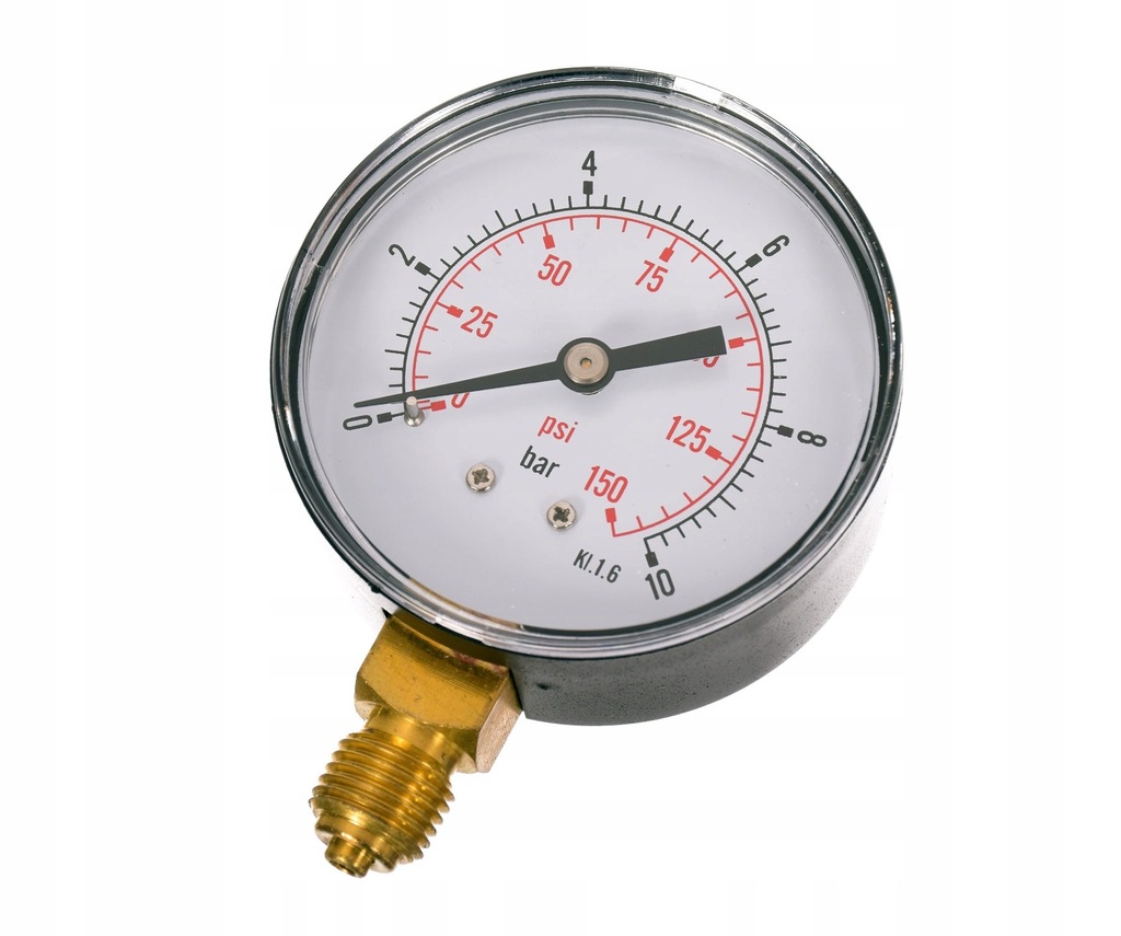 Manometr ciśnieniomierz 0-10 bar 1/4' 63mm