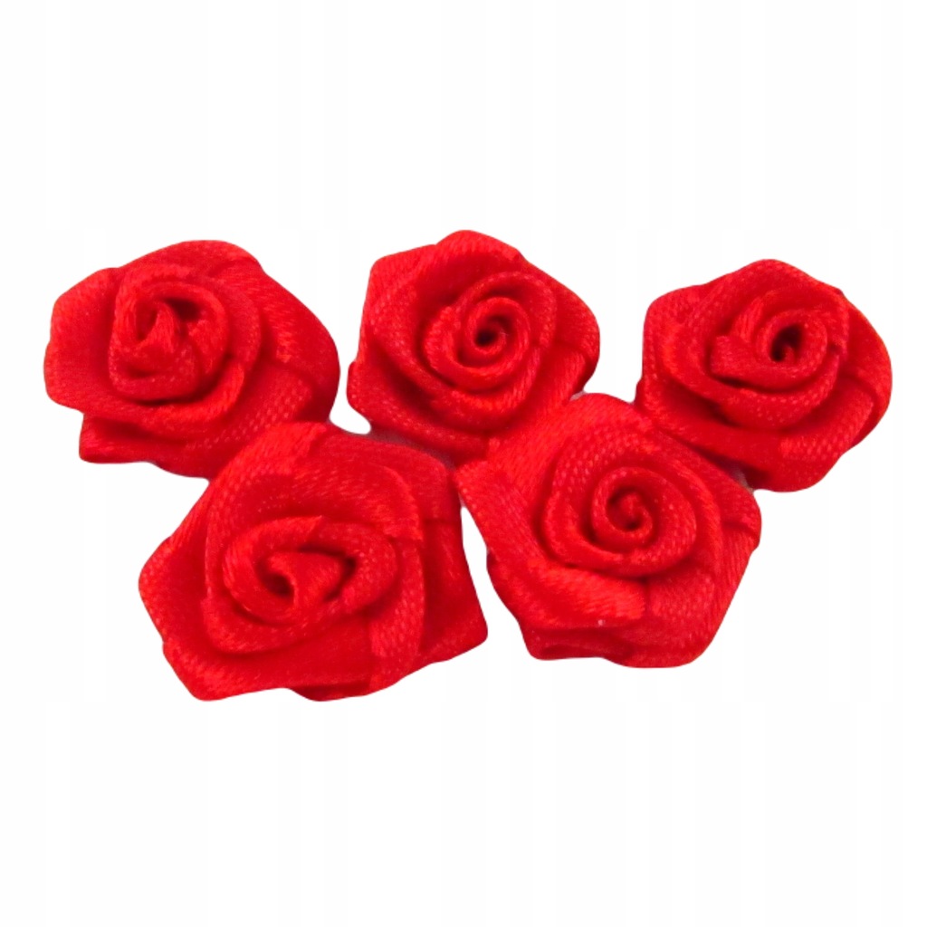 Róża różyczka satynowa atłasowa 20mm czerwony