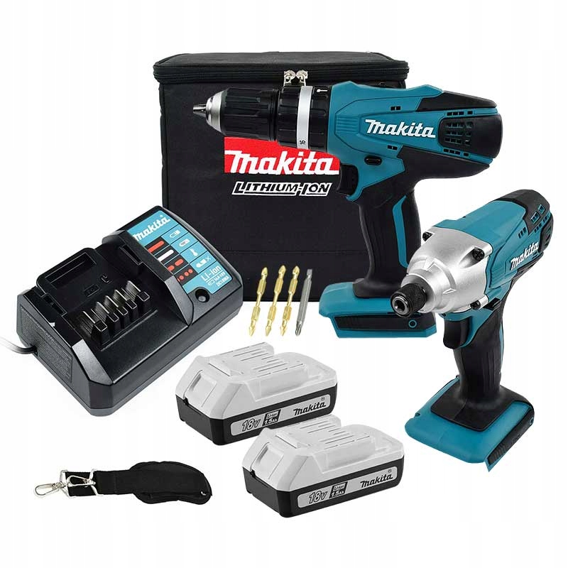MAKITA zestaw combo 18V HP457D TD127D DK18015X2 12485166152