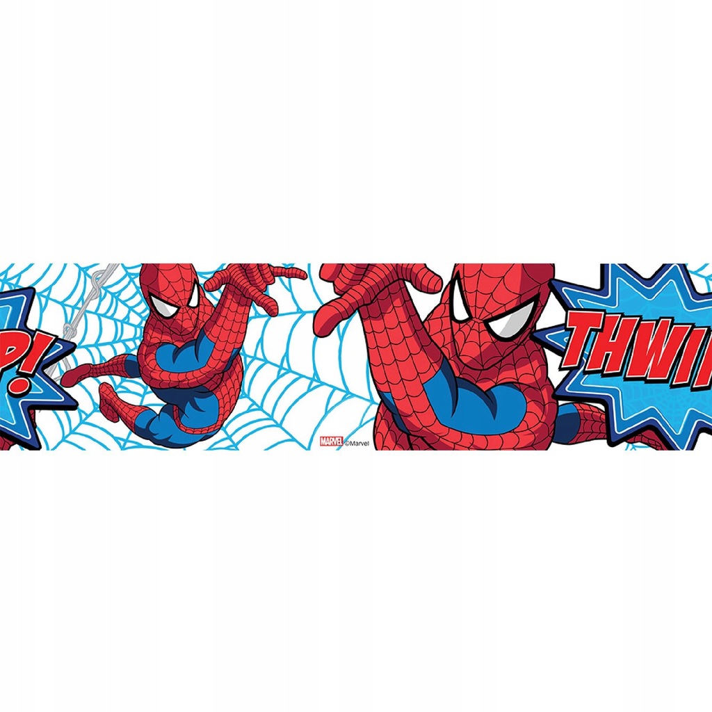 Tapeta border Marvel Spiderman stubarwny