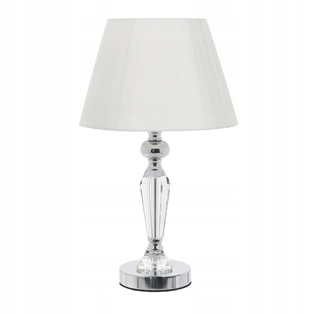 Lampka nocna Kryształ Glamour Chrom metal h44