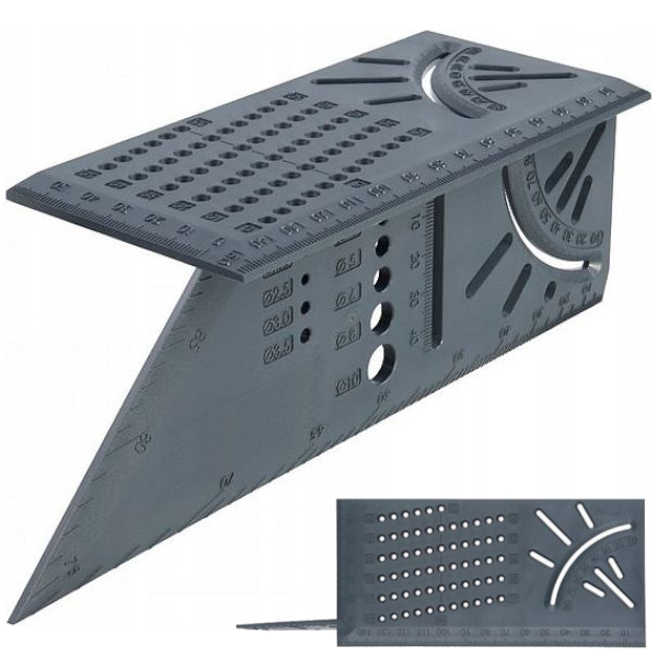 KĄTOWNIK JAPOŃSKI STOLARSKI TRÓJWYMIAROWY UNIWERSALNY NAROŻNY PRZYMIAR 3D