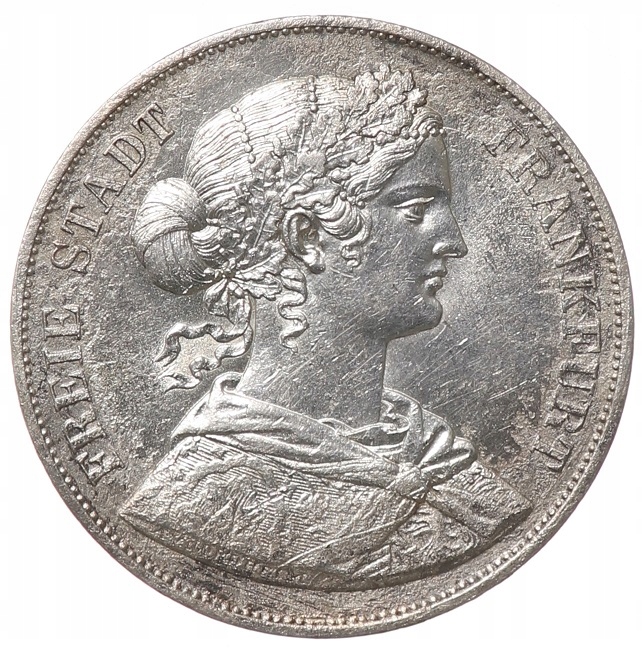 2 talary - dwutalar - Frankfurt - 1866 rok