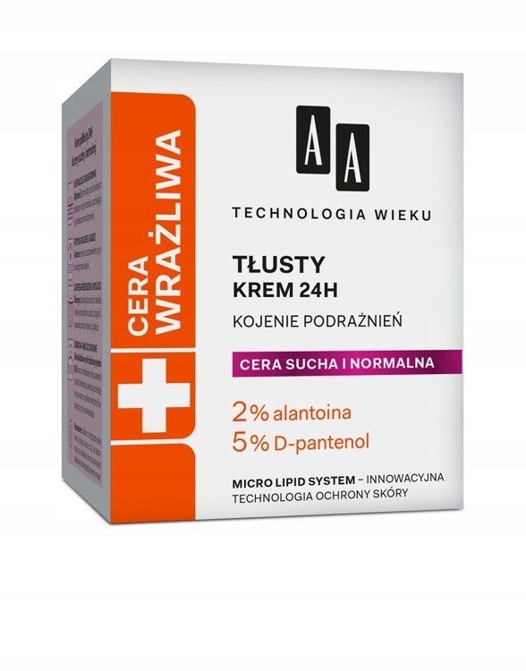 AA Technologia Wieku Cera Wrazliwa Krem tlusty do