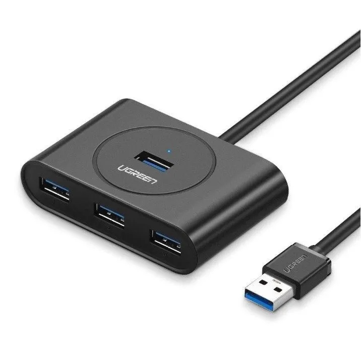 Hub USB 3.0 4w1 UGREEN 0,5m (czarny)