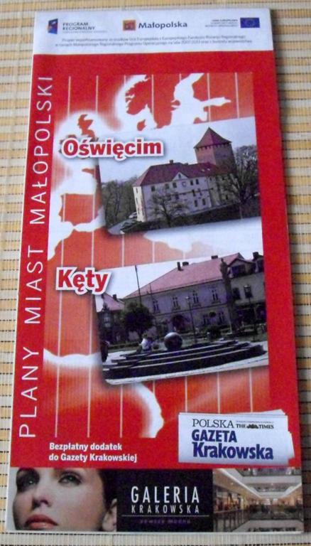 Oświęcim , Kęty - plan miasta.