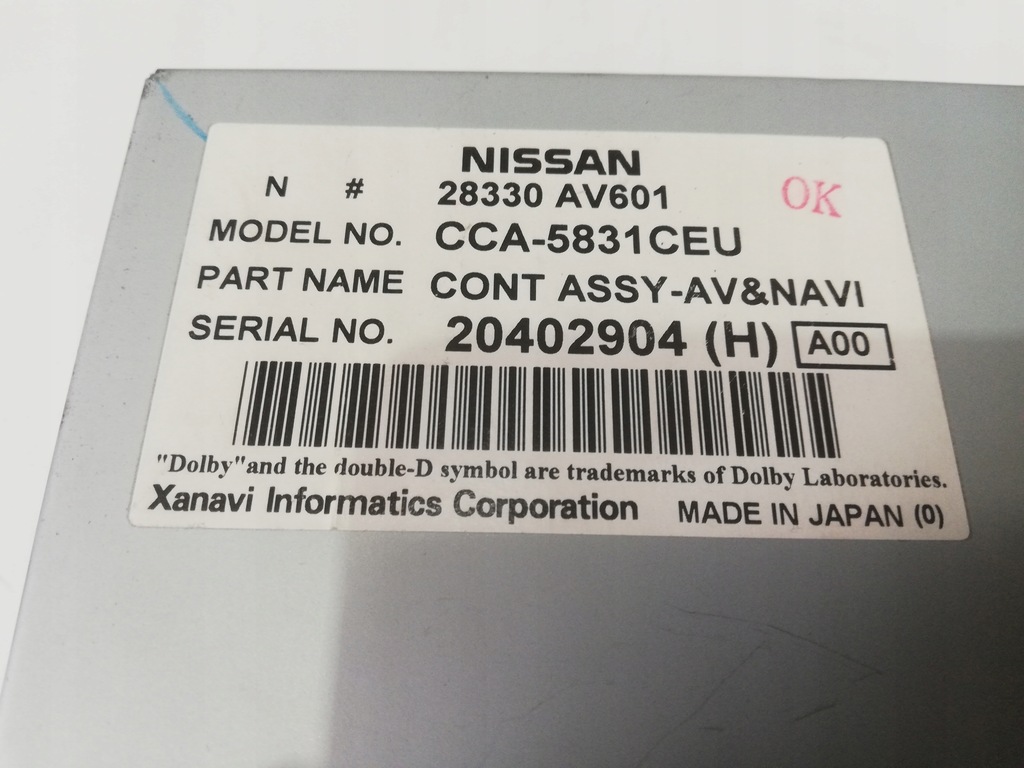 Czytnik Navi Dvd Nissan Primera P12 Cca-5831 Ceu - 8052094492 - Oficjalne Archiwum Allegro