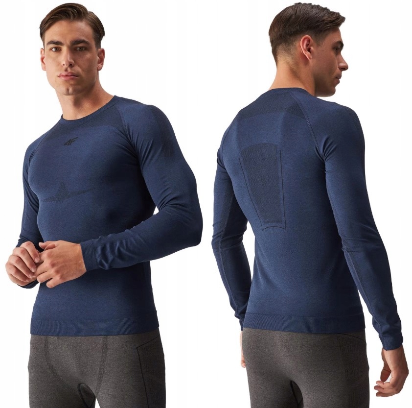 4F Męska Koszulka Termiczna Bielizna TERMOAKTYWNA Góra USEAM174 > XXL/3XL