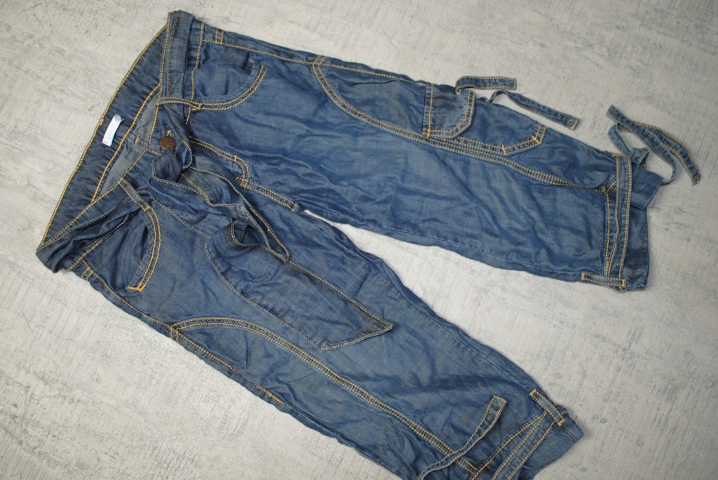 PROMOD__rybaczki__letni jeans__kieszenie__XS/S_