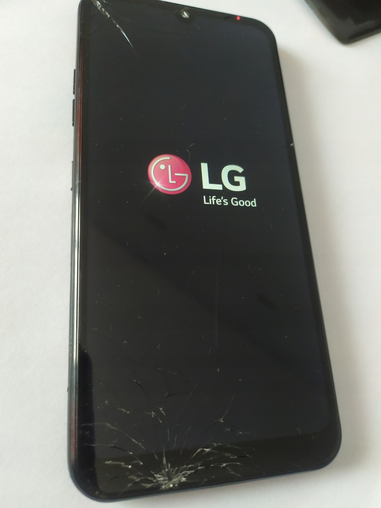 Wyświetlacz LCD czarny do LG K40S ramka dotyk