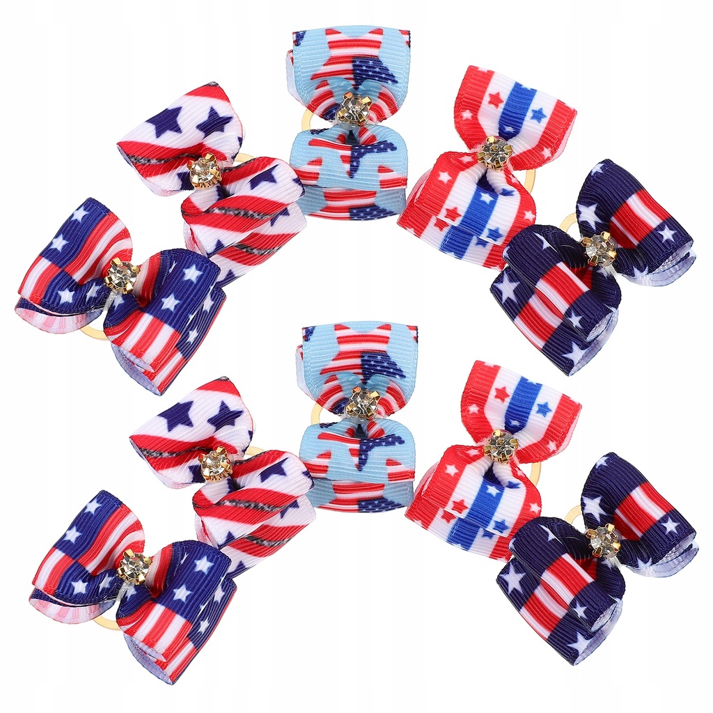 10Pcs Pet Dogs Cat Hair Bows Puppy Grooming Bow