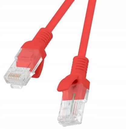 LANBERG Kabel PATCHCORD KAT.5E 30M CZERWONY FLUKE PASSED