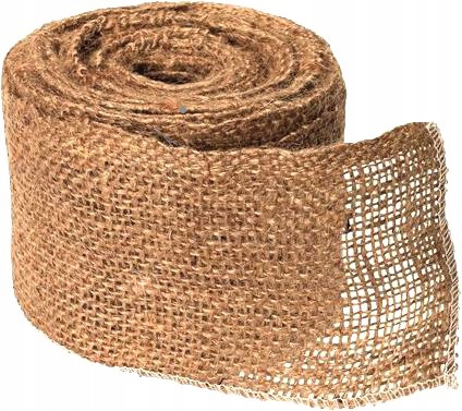 Taśma jutowa do podwiązania roślin drzew 6cm x 20m