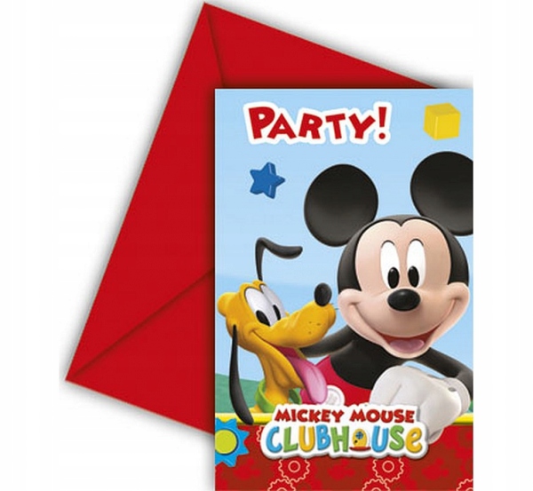Zaproszenie na urodziny Myszka Mickey