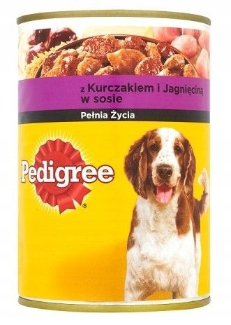 Pedigree Adult Kurczak i jagnięcina puszka 400g