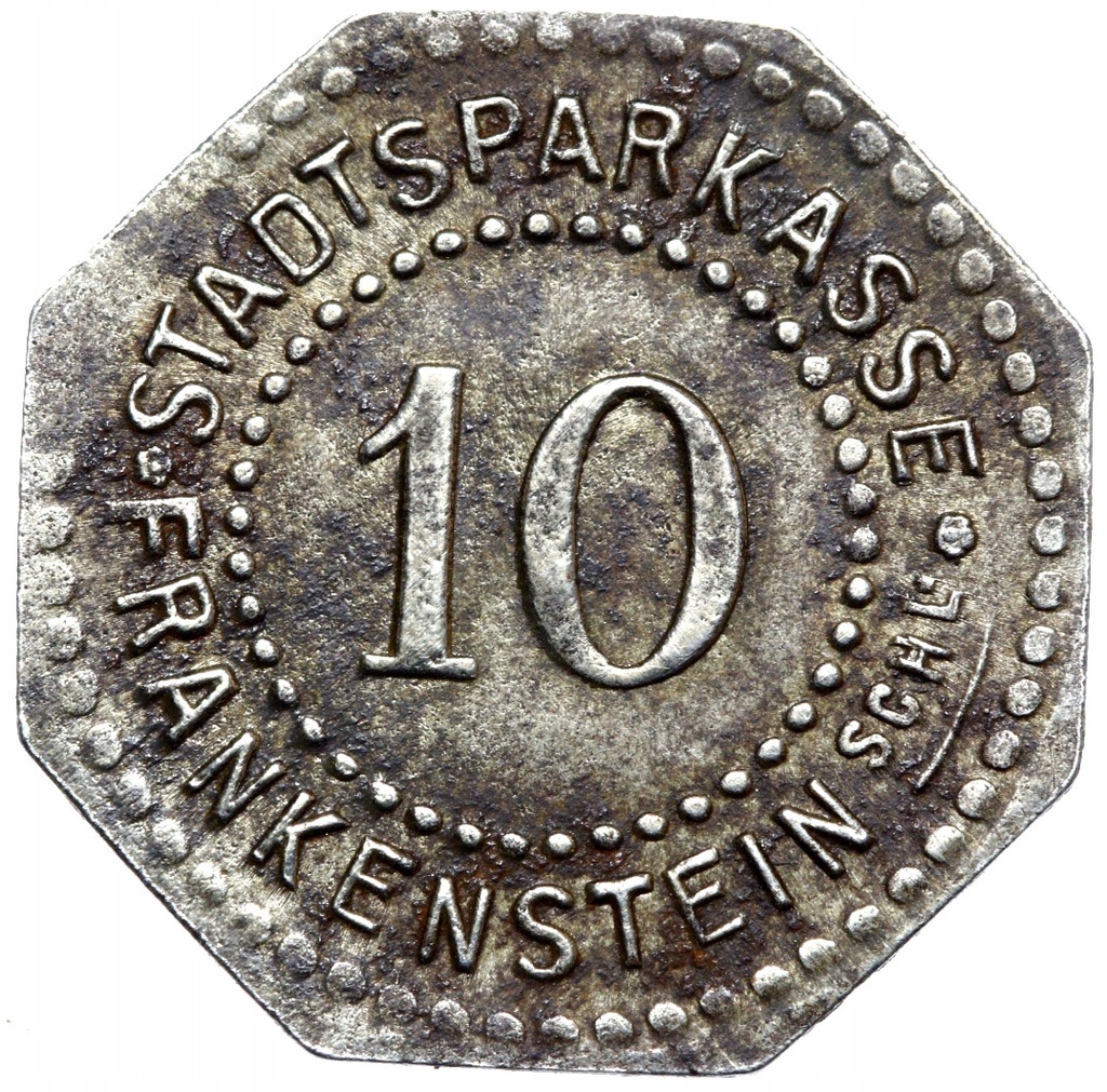 + Frankenstein Ząbkowice Śląskie - 10 Pfennig 1917