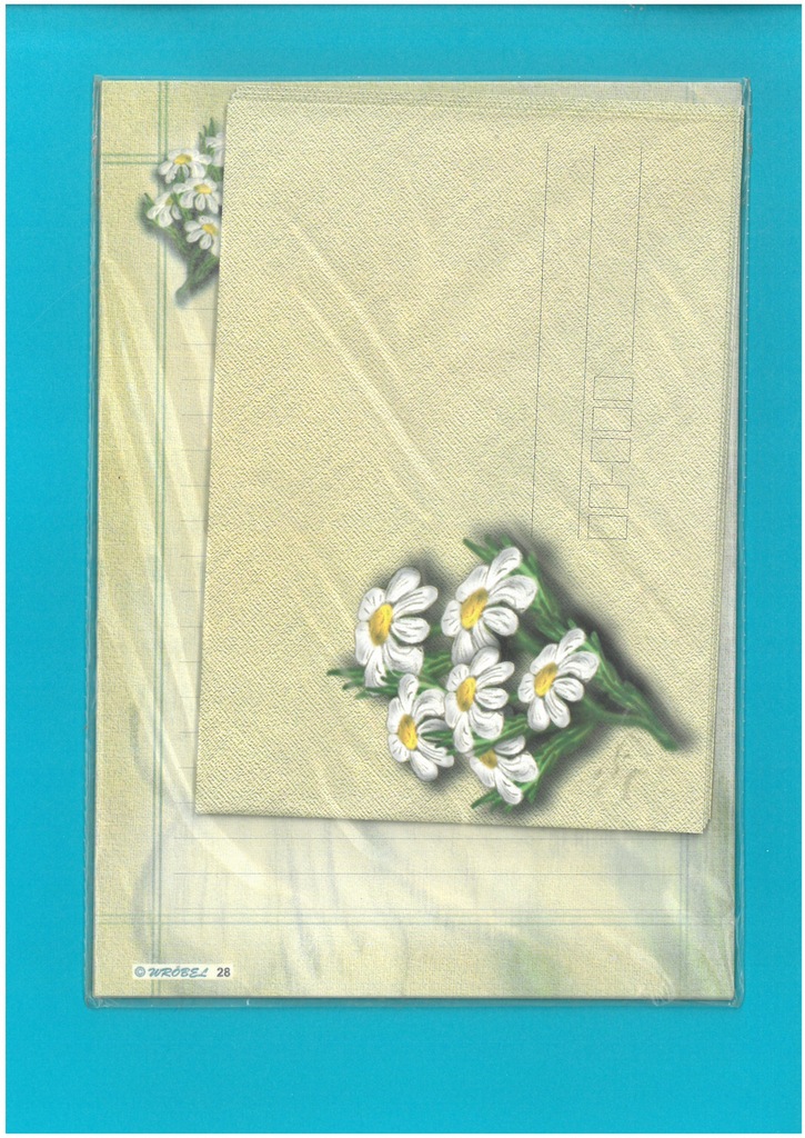 PAPETERIA OZDOBNA P28 (5 KOPERT C-6 oraz 5 KARTEK A5)
