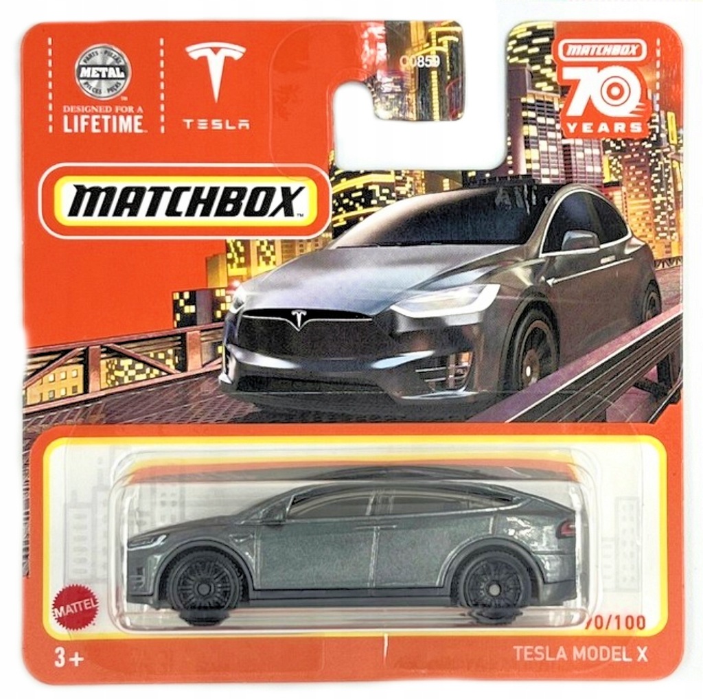 MATCHBOX TESLA MODEL X RESORAK MODEL SAMOCHODZIK AUTKO AUTO SAMOCHÓD MBX