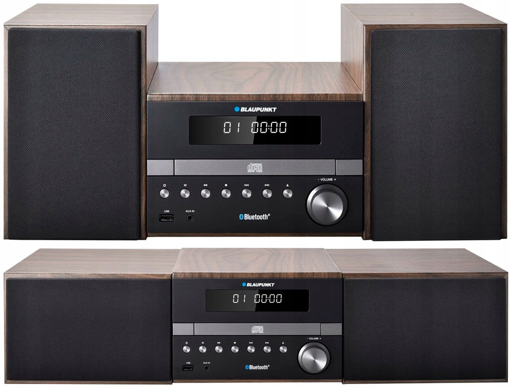 BLAUPUNKT MINI WIEŻA STEREO Z RADIEM FM CD USB BLUETOOTH MS46BT 2x 150 W