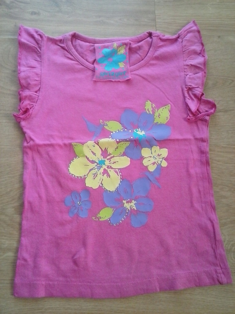girl2girl - t-shirt , bluzka kwiaty rozm.110/116