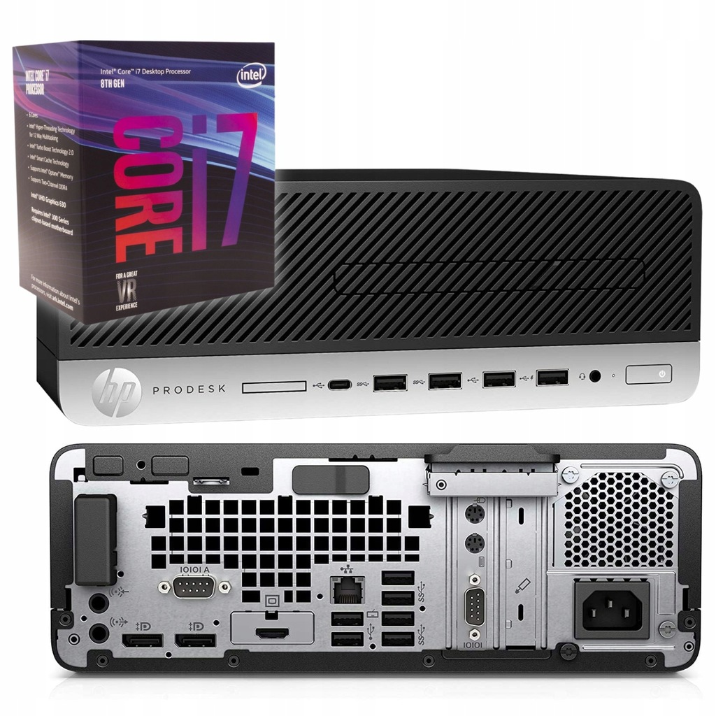 Komputer stacjonarny PC HP ProDesk 600 G4 SFF i7-8700 512/16 DDR4 Win11