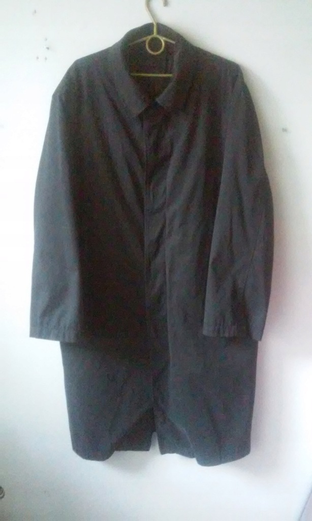 Długi płaszcz wiosenny,czarny AVENUE r.L,XL,OKAZJA