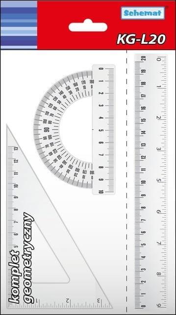 KOMPLET GEOMETRYCZNY DUŻY KG-L20 3EL, SCHEMAT