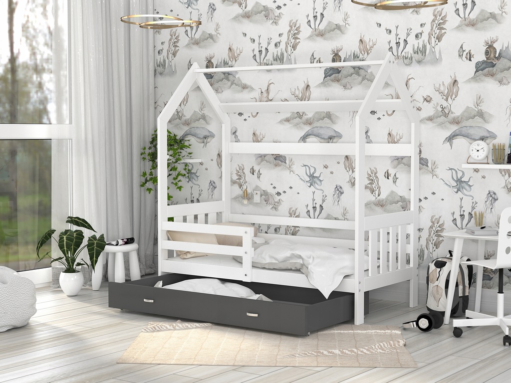 Купить Кровать деревянная ДОМЕК 2 160х80 с каркасом матраса: отзывы, фото, характеристики в интерне-магазине Aredi.ru