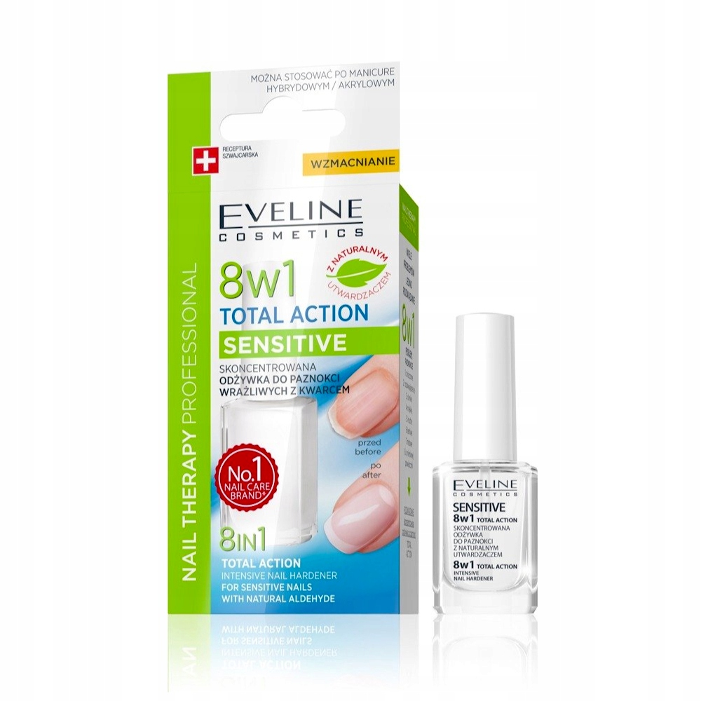 Eveline 8w1 Total Action Sencitive Nail Hardener s