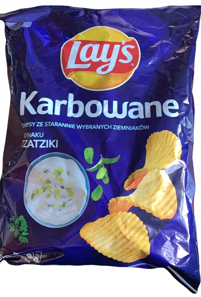 LAYS CHIPSY KARBOWANE TZATZIKI 300g
