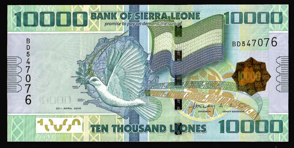 Sierra Leone - 10000 leones 2010 (UNC)