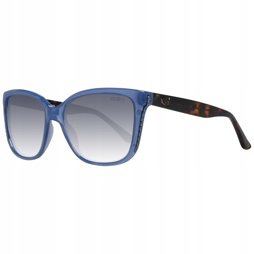 Okulary damskie Guess GU7507 Niebieskie Komplet