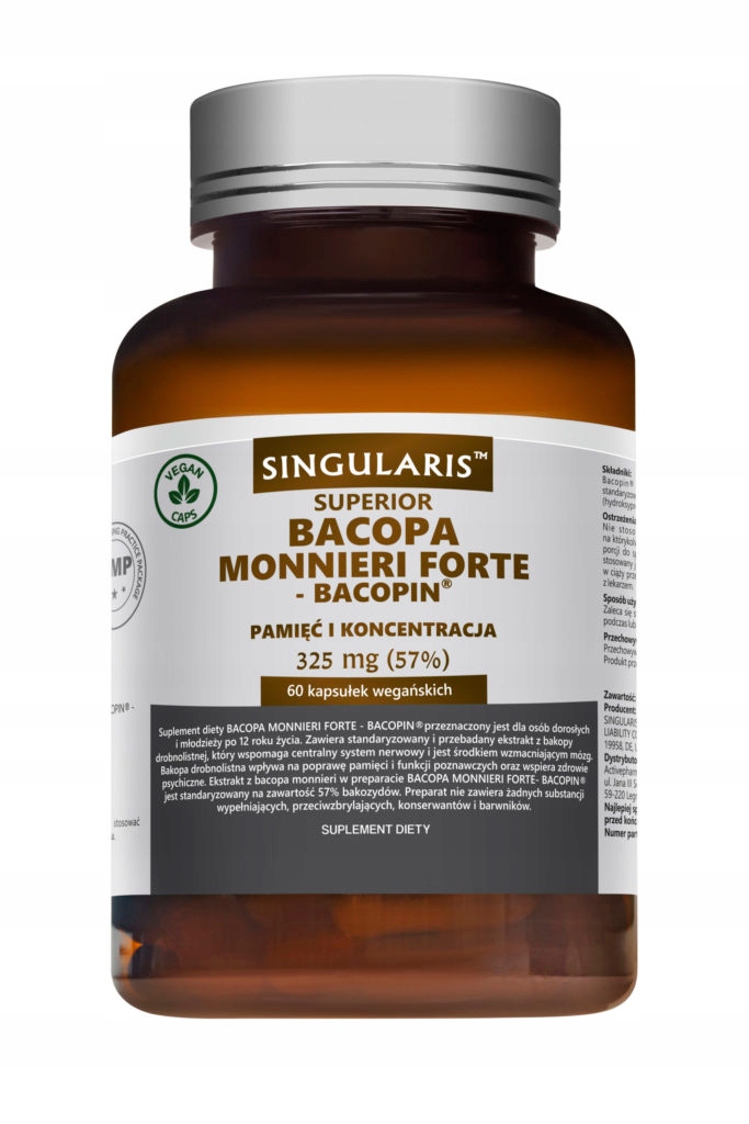 Singularis Bacopa monnieri Forte 325 mg 60 kaps