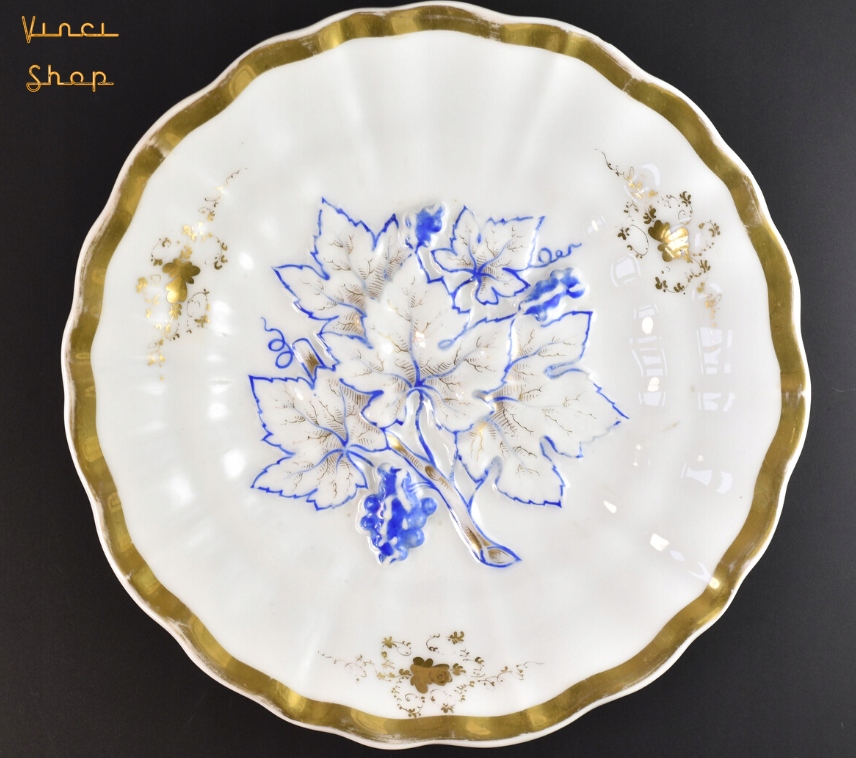 Ozdobny talerz liść TPM Carl Tielsch 19 w.