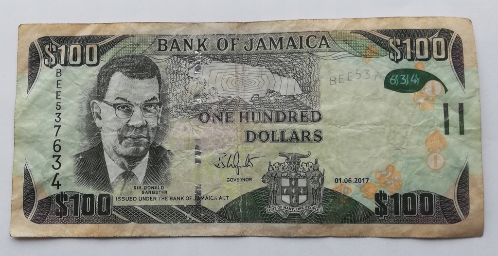 Jamajka 100 dolarów 2017