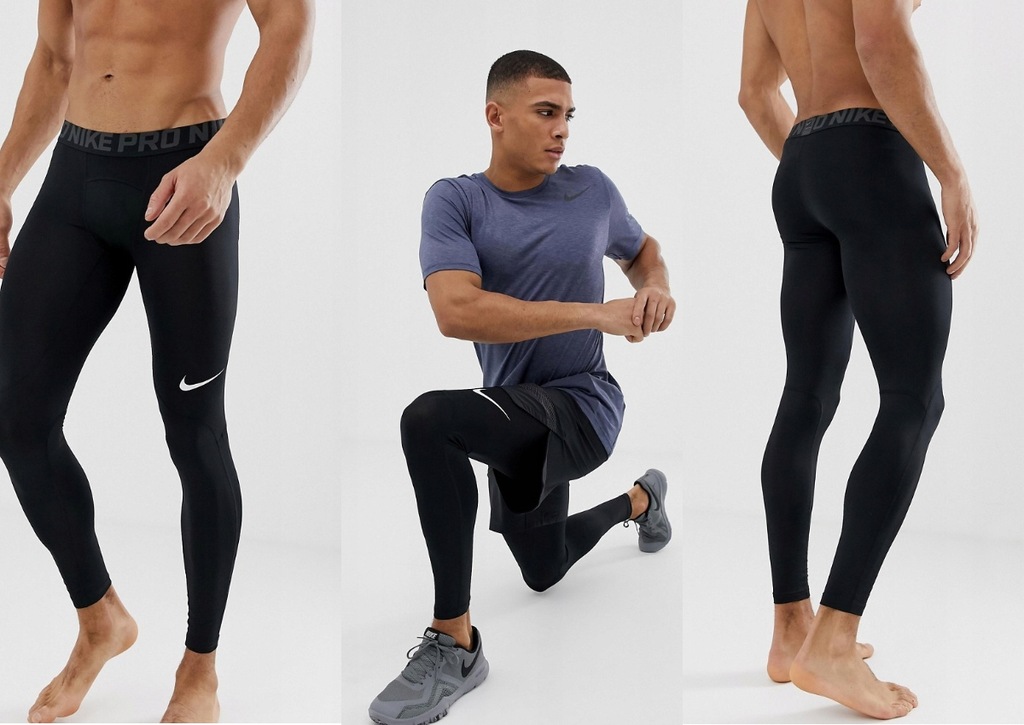 NIKE TRAINING KLASYCZNE LEGGINSY Z LOGO M