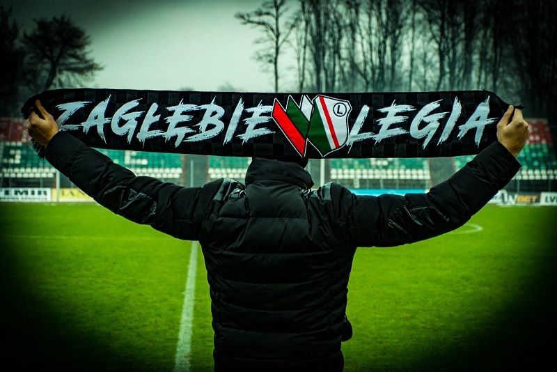 Szal Szalik zgodowy LEGIA Warszawa ZAGŁĘBIE UZ UZL ...
