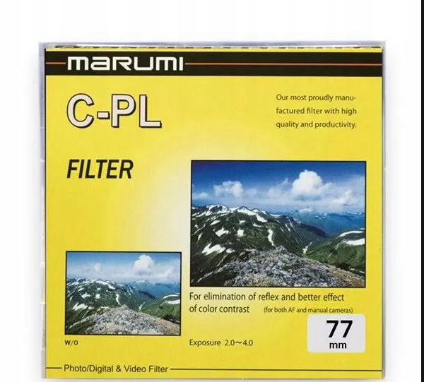 MARUMI Yellow Filtr fotograficzny Circular PL 77mm