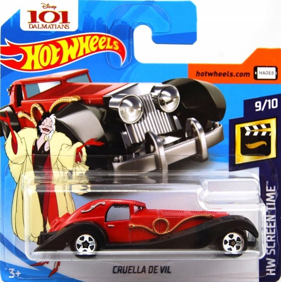 Hot Wheels CRUELLA DE VIL 101 DALMATYŃCZYKÓW