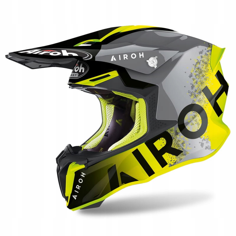 Kask Moto Airoh Twist 2.0 Bit Yellow Gloss L