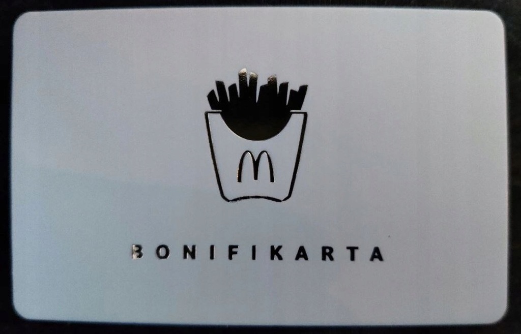 Biała koperta + gratis BONIFIKARTA McDonald's