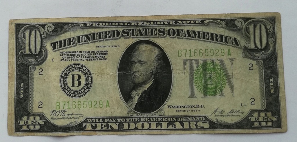 USA 10 dolar 1928