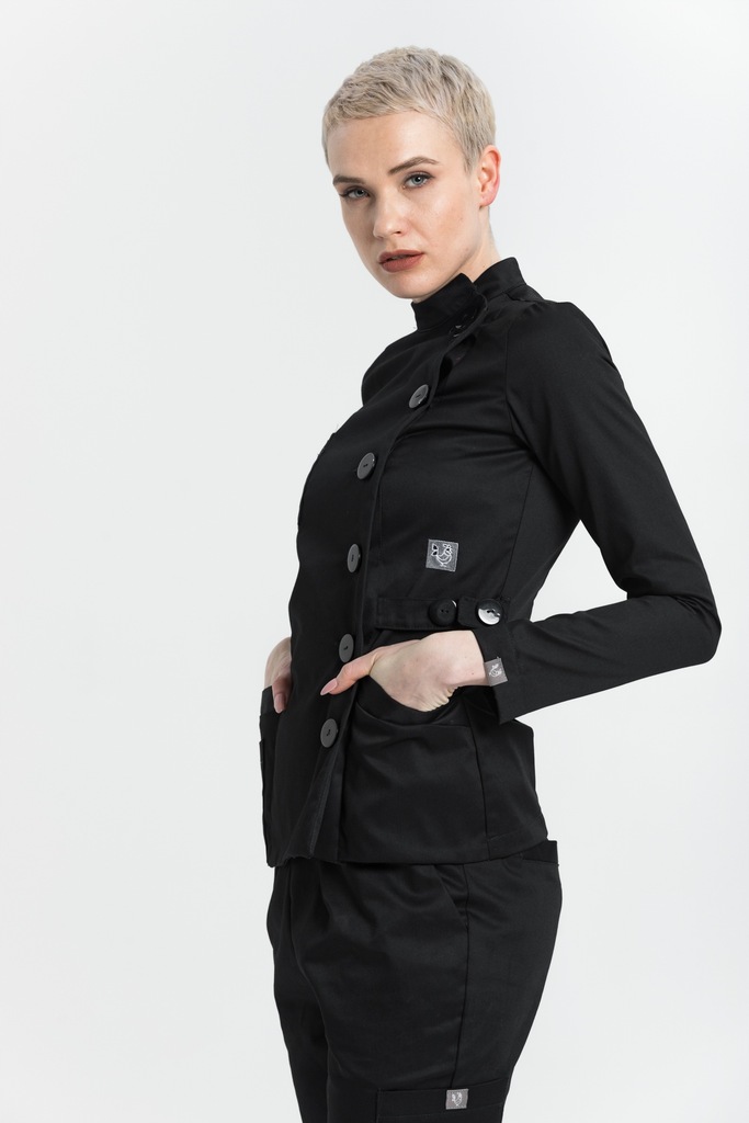 BLUZA MEDYCZNA DAMSKA IC CZERŃ ROZ. S | KOKOSZE