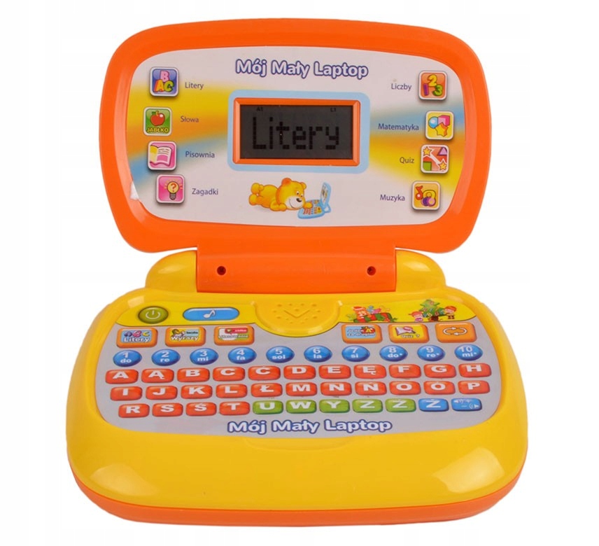 Laptop dla dzieci edukacyjny nauka literek cyfr hh