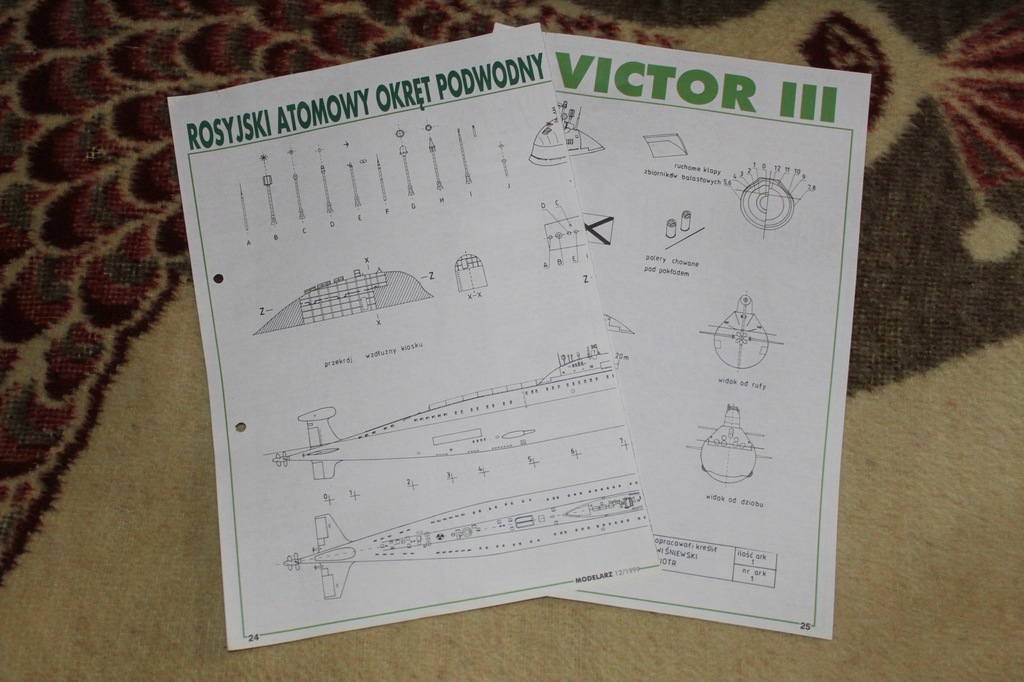 Victor III Plany modelarskie Stan BDB