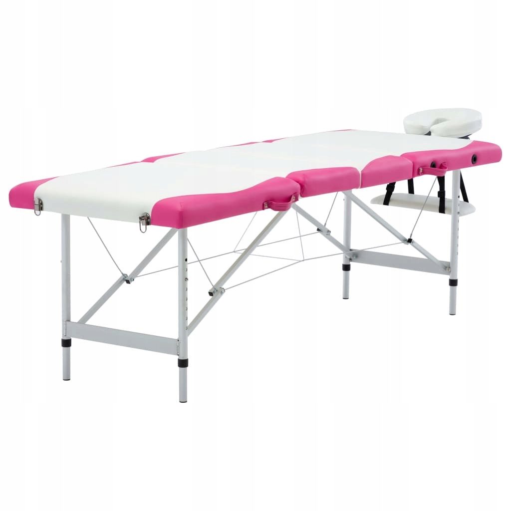 4-strefowy, składany stół do masażu, aluminium, bi