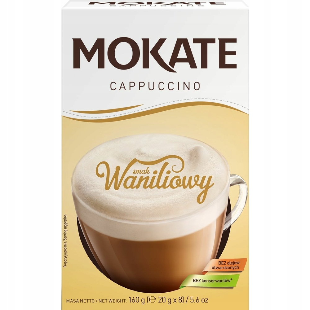 Cappuccino MOKATE o smaku wanilowym 160g