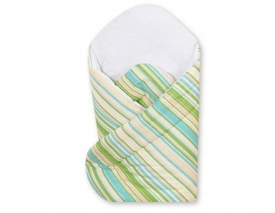 Rożek z usztywnieniem- Basic paseczki zielone