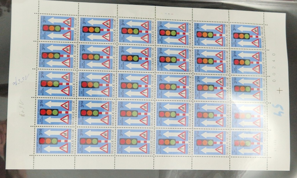 #54 ARKUSZ BELGIA CZYSTY